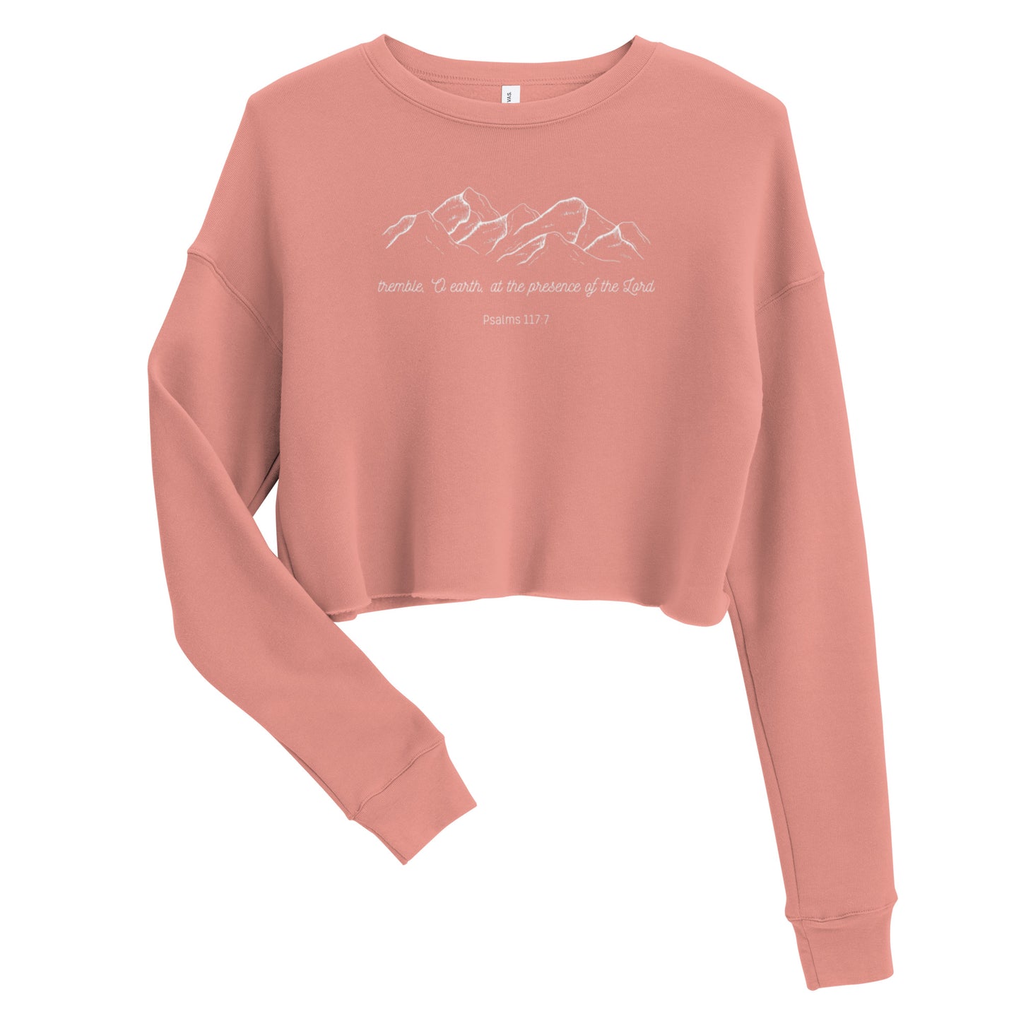 Psalms 117:7, Cropped Crewneck Sweatshirt